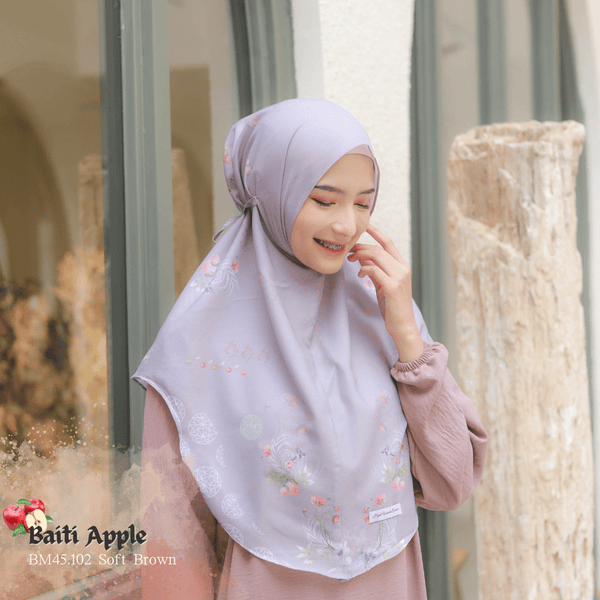 [ BELI 3 GRATIS 1 ] Hijab Instan Baiti Apple - BM45.102 Soft Brown