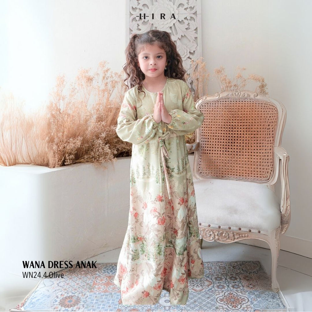Wana Dress Anak - WN24.4 Olive