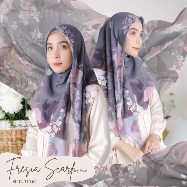 [DISKON AMBYAR] Last Stock Scarf Motif Hijabwanitacantik Series Hijab Kerudung Printing Motif