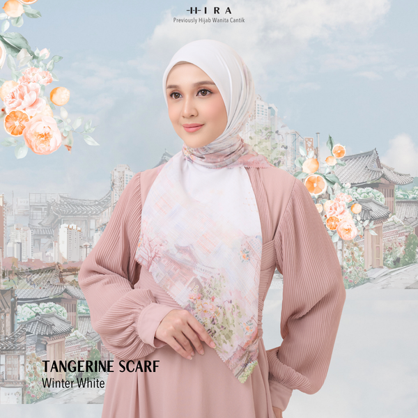 [ BUY 3 GET 1 FREE HIJAB ] Tangerine Scarf - ST16.4 TV16.4 TJ16.4 Winter White