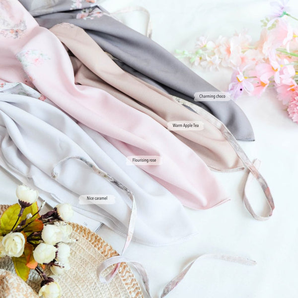[ BUY 3 GET 1 FREE ] Hijab Instan Baiti Camellia - BC44.3 Flourishing Rose