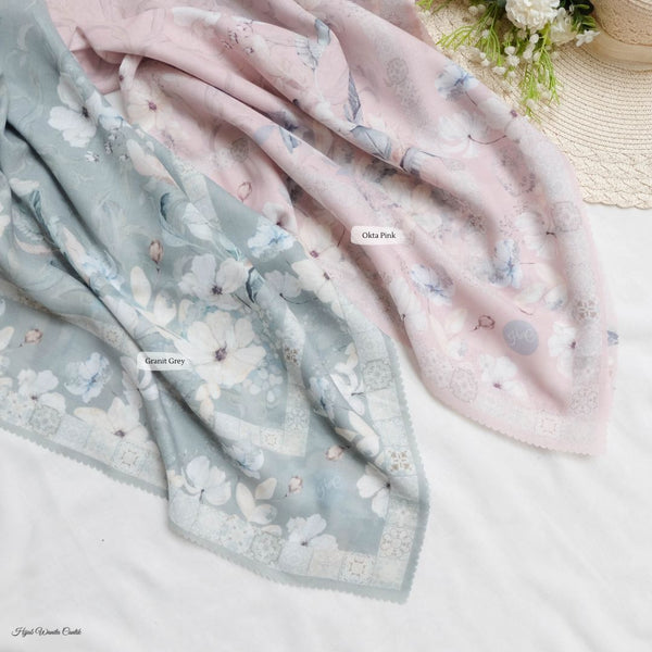 [ BUY 3 GET 1 FREE HIJAB ] Zalya Scarf - ZY25.7 Granit Grey