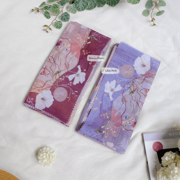 [ BUY 3 GET 1 FREE HIJAB ] Segiempat Poppy Scarf - PY71.3 Sweet Cherry