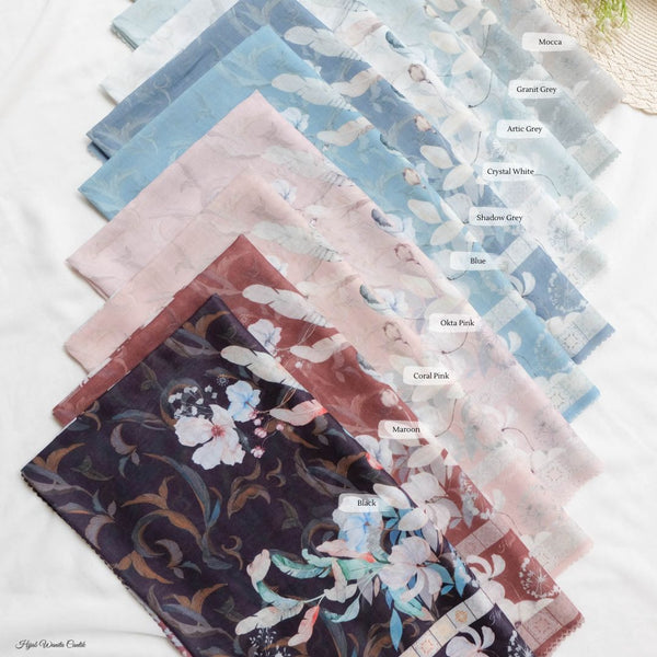 [ BUY 3 GET 1 FREE HIJAB ] Zalya Scarf - ZY25.7 Granit Grey