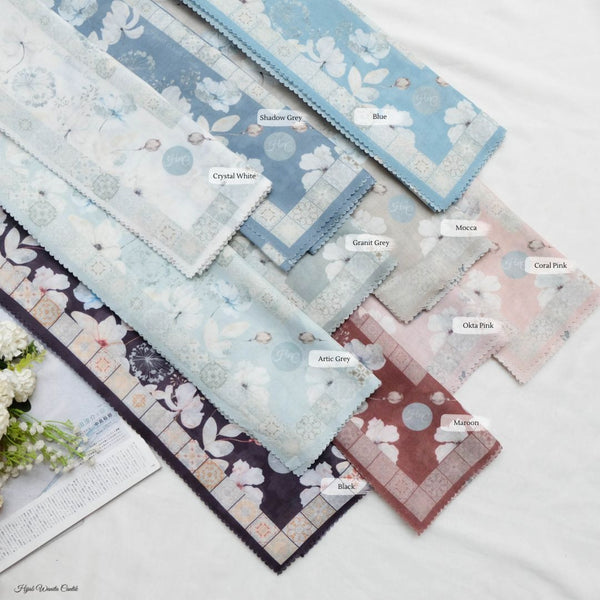 [ BUY 3 GET 1 FREE HIJAB ] Zalya Scarf - ZY25.7 Granit Grey