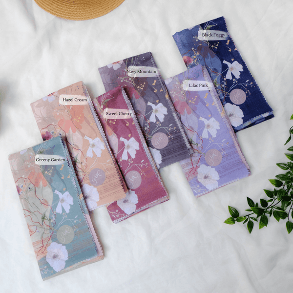 [ BUY 3 GET 1 FREE HIJAB ] Segiempat Poppy Scarf - PY71.3 Sweet Cherry