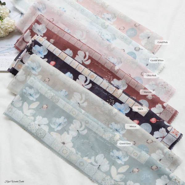 [ BUY 3 GET 1 FREE HIJAB ] Zalya Scarf - ZY25.7 Granit Grey