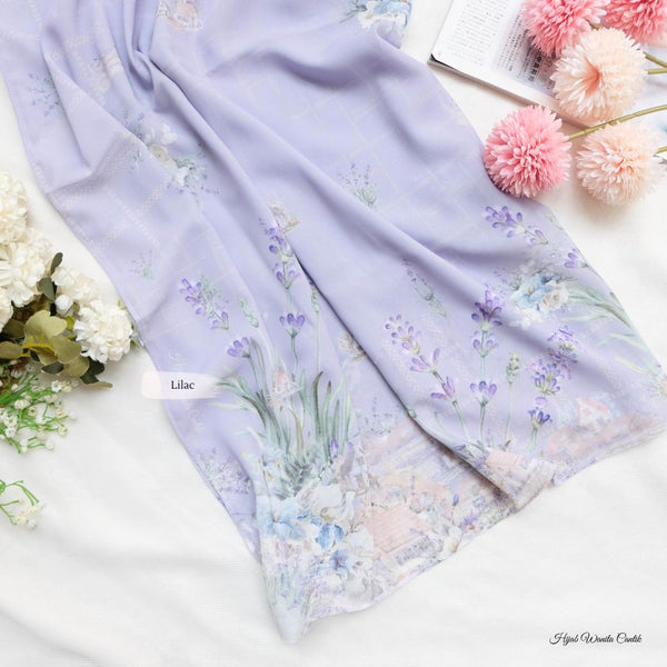 [BELI 3 GRATIS HADIAH] Pashmina Lavender - PM11.79 Lilac