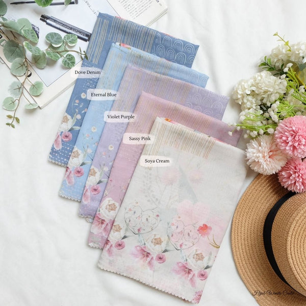 [ BUY 3 GET 1 FREE HIJAB ] Florence Scarf - FL24.12 Violet Purple