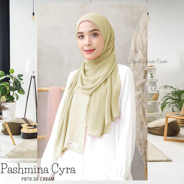 [ BELI 3 GRATIS 1 ] Pashmina Cyra - PBT9.30 Cream