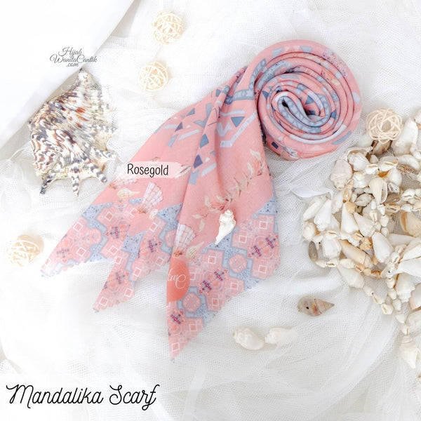 Segiempat Mandalika Scarf - KA13.5 Rosegold