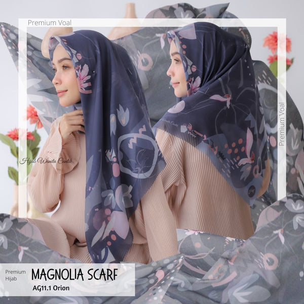Magnolia Scarf Premium Voal - AG11.1 Orion