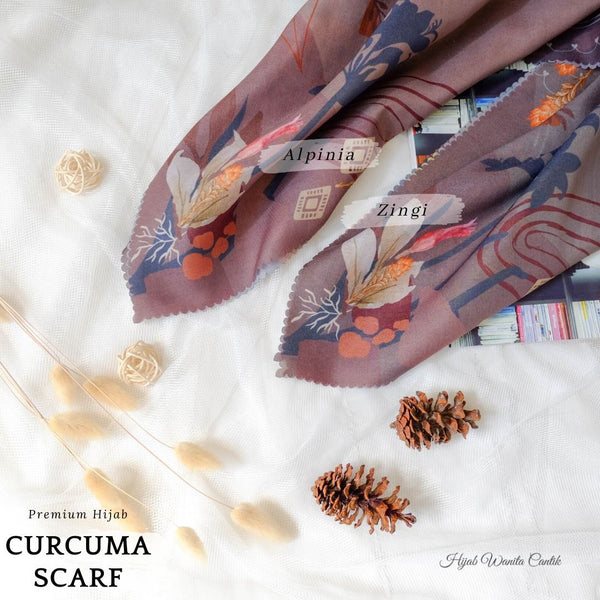Curcuma Scarf ICY Voal - CS15.2 Alpinia