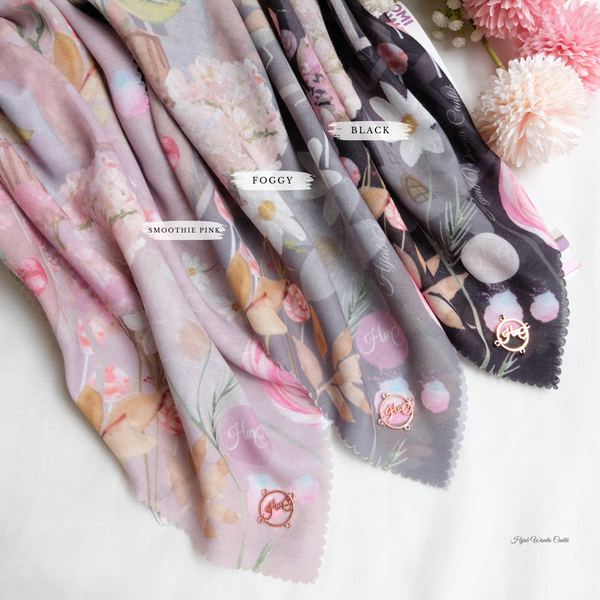 [ BUY 3 GET 1 FREE HIJAB ] Sweet Scarf - WIN6.1 Black
