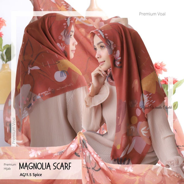 Magnolia Scarf Premium Voal - AG11.5 Spice