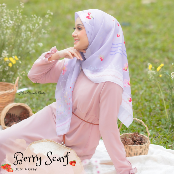 Berry Scarf Icy Voal - BE61.4 Grey