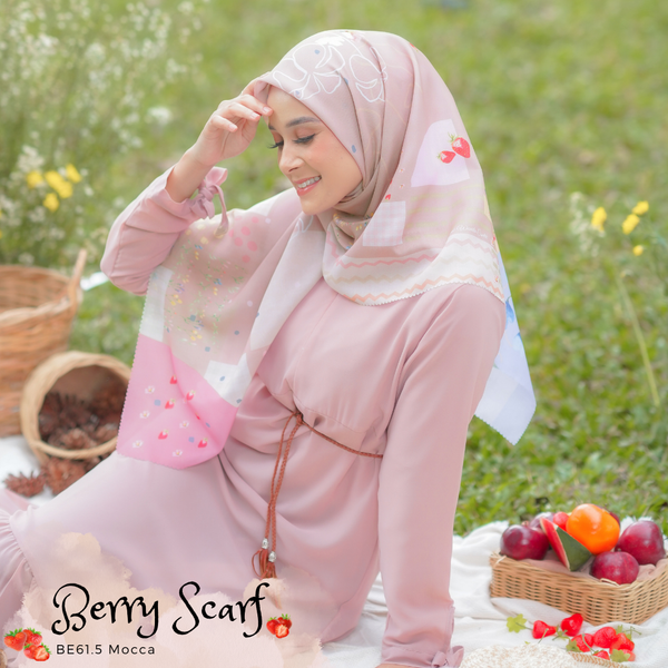Berry Scarf Icy Voal - BE61.5 Mocca