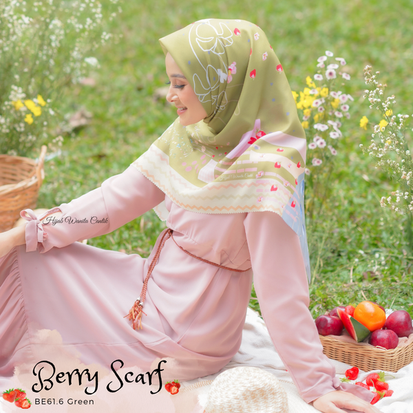 Berry Scarf Icy Voal - BE61.6 Green