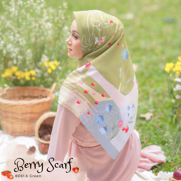 Berry Scarf Icy Voal - BE61.6 Green