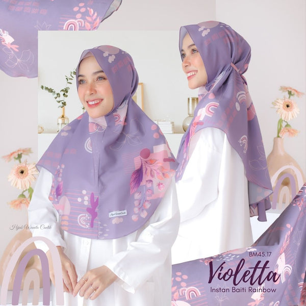 Hijab Instan Baiti Rainbow - BM45.17 Violetta
