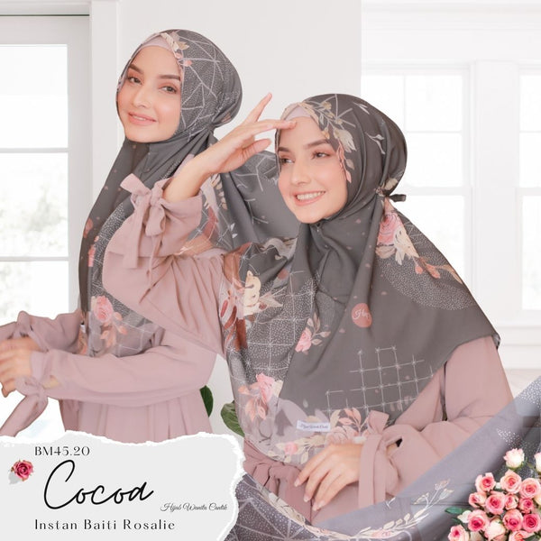 Hijab Instan Baiti Rosalie - BM45.20 Cocoa