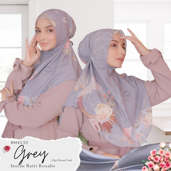 Hijab Instan Baiti Rosalie - BM45.22 Grey