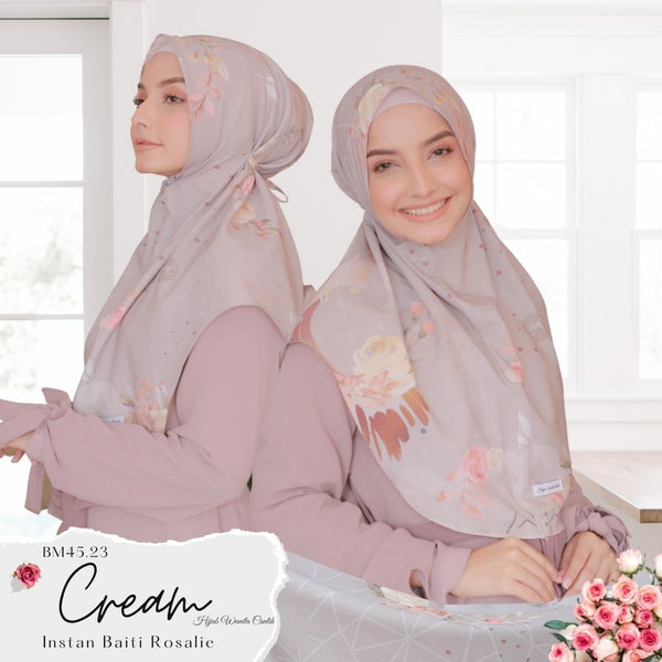 Hijab Instan Baiti Rosalie - BM45.23 Cream