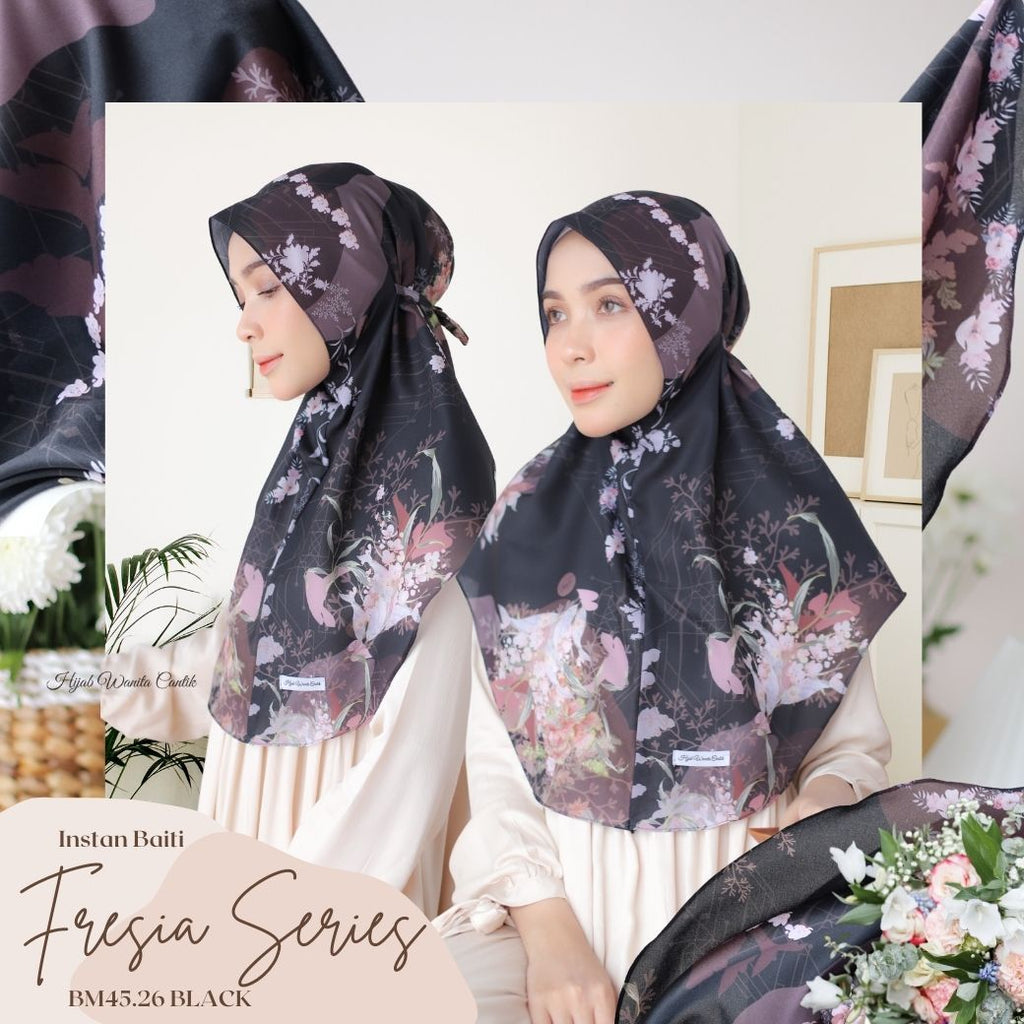 Hijab Instan Baiti Fresia - BM45.26 Black