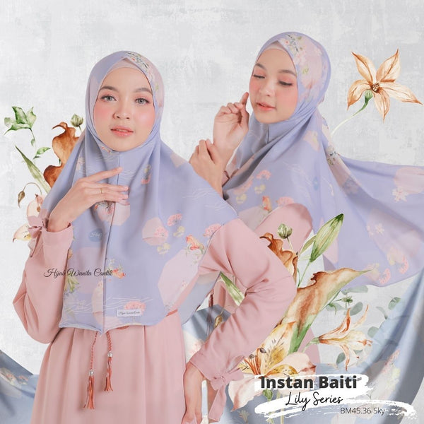 Hijab Instan Baiti Lily - BM45.36 Sky