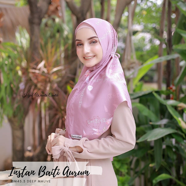 Hijab Instan Baiti Aurum - BM45.3 Deep Mauve