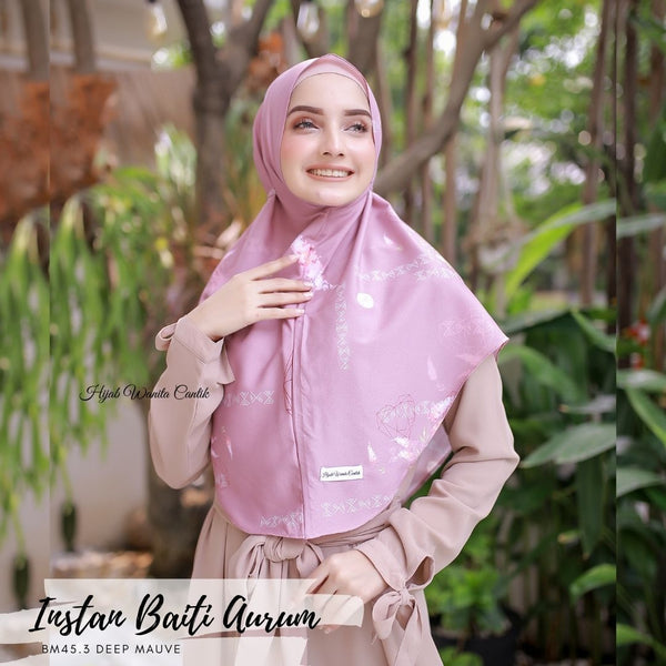 Hijab Instan Baiti Aurum - BM45.3 Deep Mauve