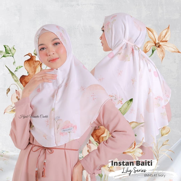 Hijab Instan Baiti Lily - BM45.41 Ivory