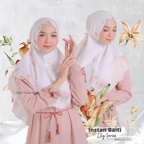 Hijab Instan Baiti Lily - BM45.41 Ivory