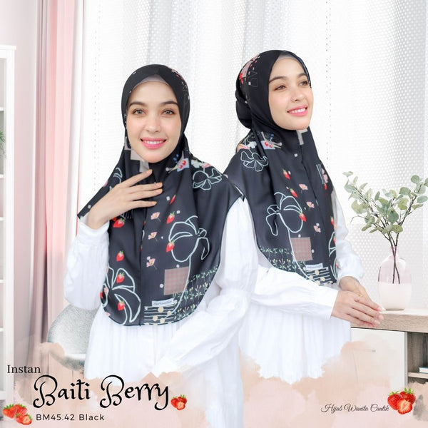 Hijab Instan Baiti Berry - BM45.42 Black