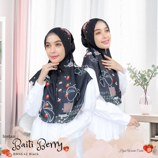 Hijab Instan Baiti Berry - BM45.42 Black