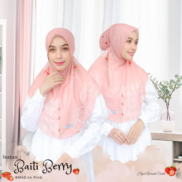 Hijab Instan Baiti Berry - BM45.44 Pink