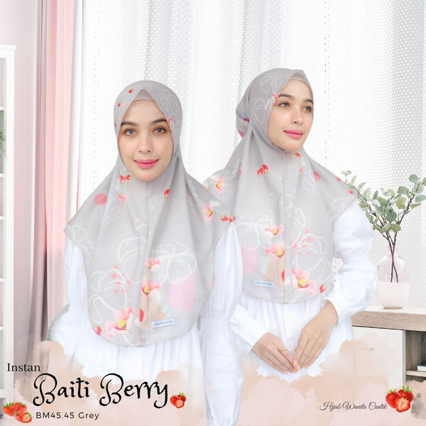 Hijab Instan Baiti Berry - BM45.45 Grey