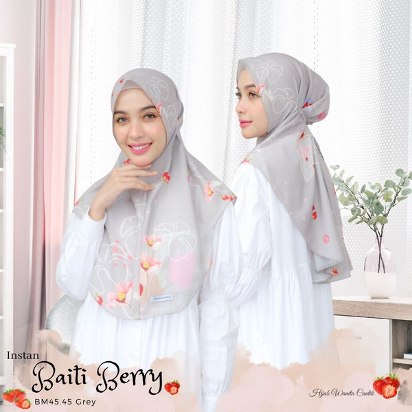 Hijab Instan Baiti Berry - BM45.45 Grey