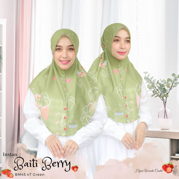 Hijab Instan Baiti Berry - BM45.47 Green