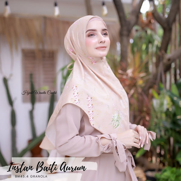 Hijab Instan Baiti Aurum - BM45.4 Granola