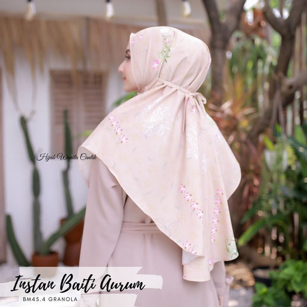 Hijab Instan Baiti Aurum - BM45.4 Granola