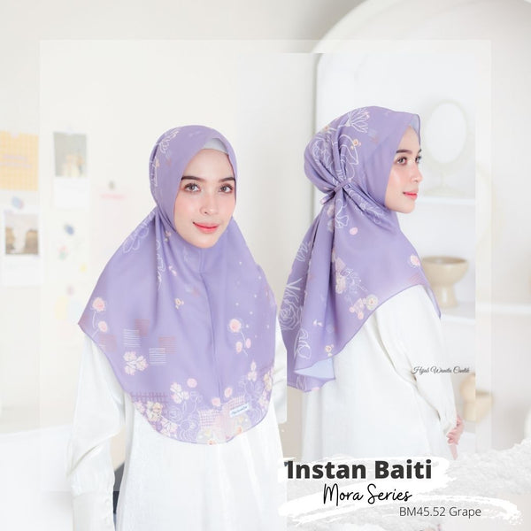Hijab Instan Baiti Mora - BM45.52 Grape