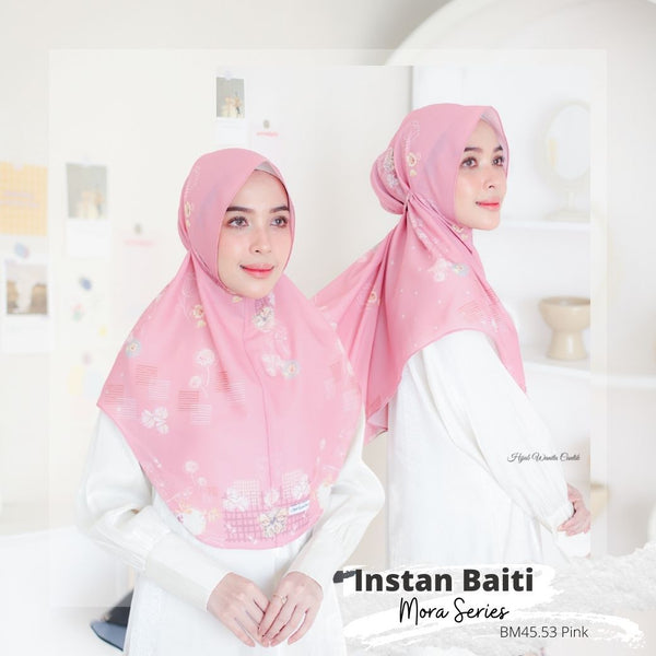Hijab Instan Baiti Mora - BM45.53 Pink