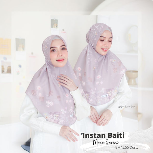 Hijab Instan Baiti Mora - BM45.55 Dusty