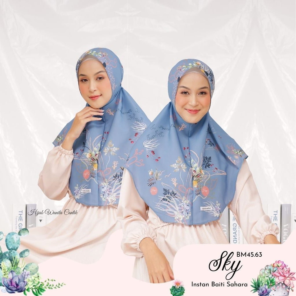 Hijab Instan Baiti Sahara - BM45.63 Sky