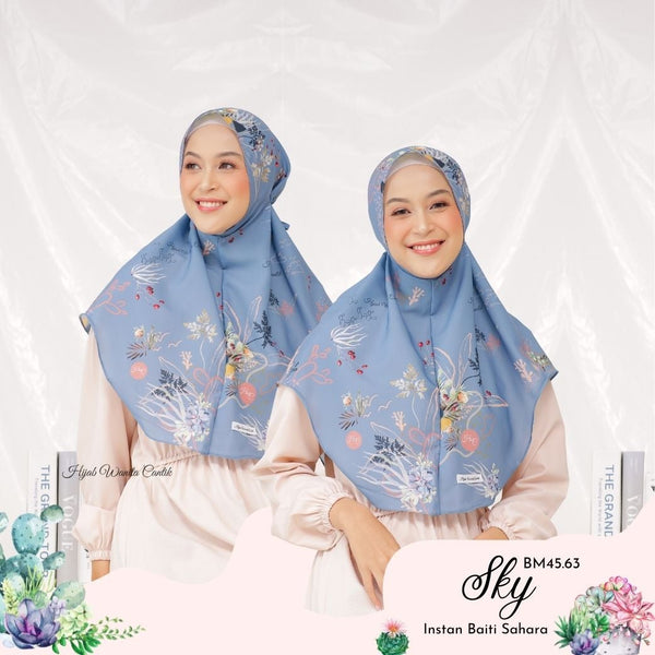 Hijab Instan Baiti Sahara - BM45.63 Sky