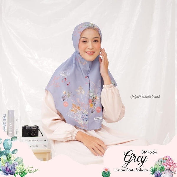 Hijab Instan Baiti Sahara - BM45.64 Grey