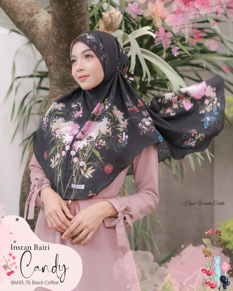 Hijab Instan Baiti Candy - BM45.76 Black Coffee