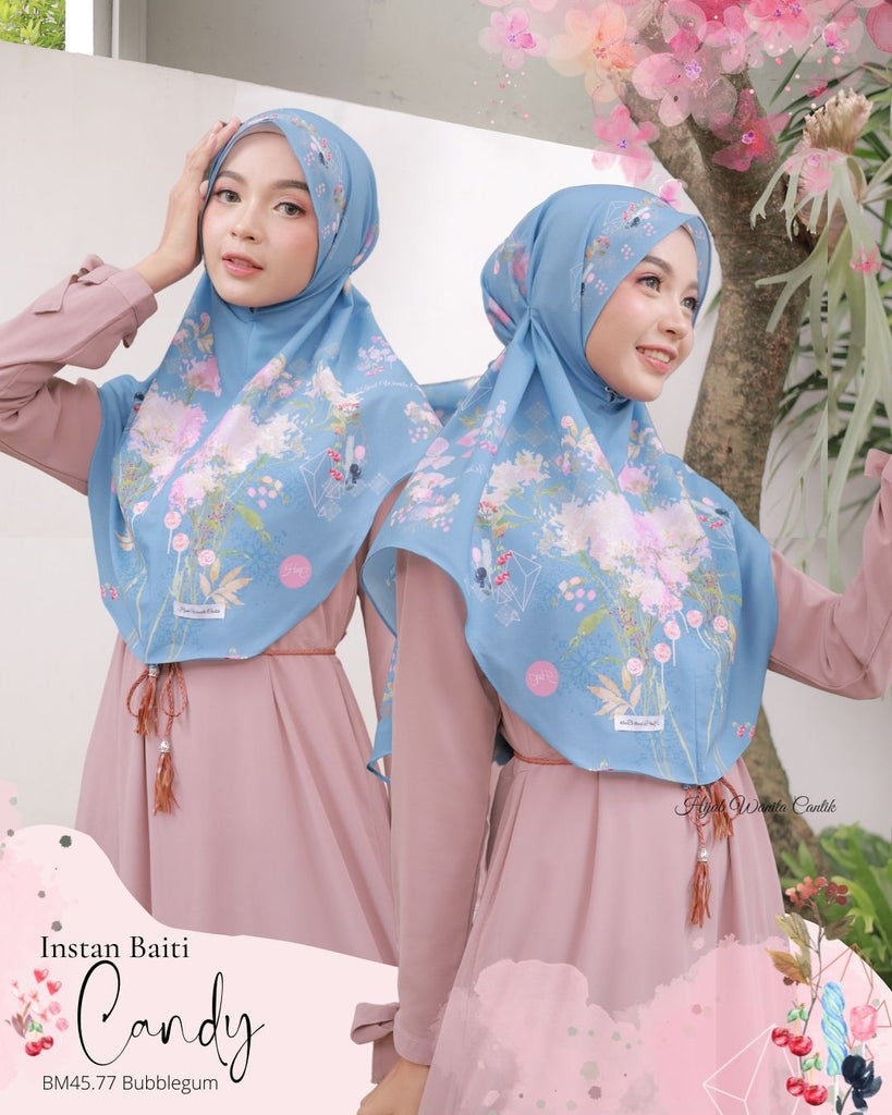 Hijab Instan Baiti Candy - BM45.77 Bubblegum