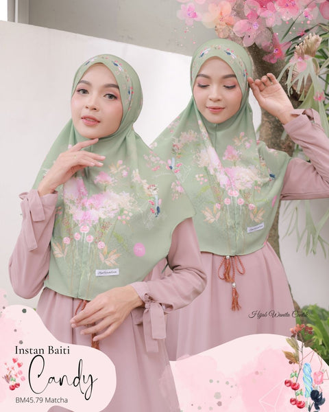 Hijab Instan Baiti Candy - BM45.79 Matcha